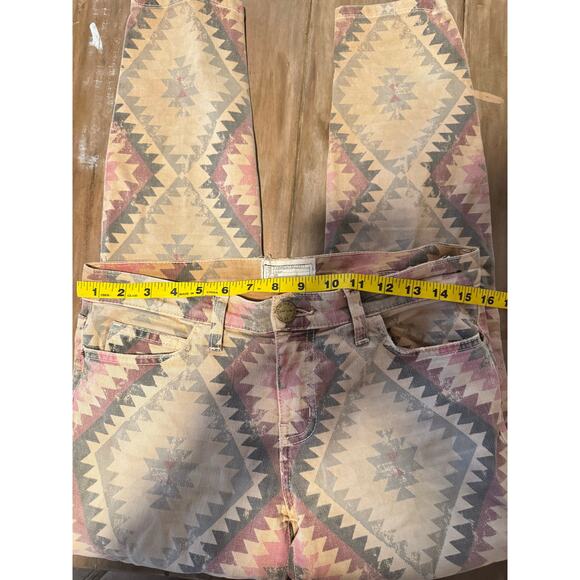 Current/Elliott The Stiletto Skinny Jeans 27  Desert Navajo Aztec Print USA Made - Picture 5 of 7
